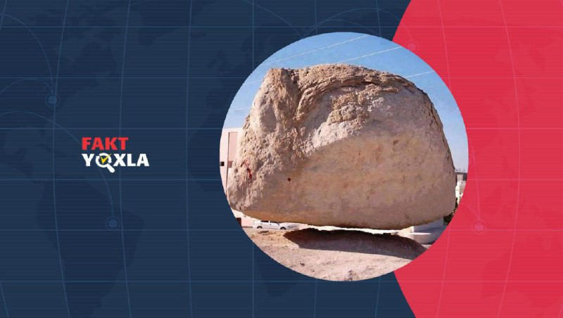 Məkkə yaxınlığında havadan asılı qalan qaya
