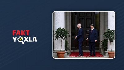 Baydenin Çin liderinə arxasını çevirdiyi foto