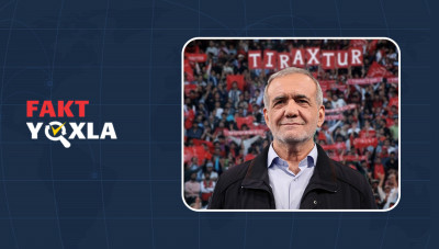 Saxta xəbər: Məsud Pezeşkian ailəsi ilə birlikdə “Traktor”un qələbəsini qeyd edib